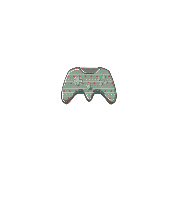 Controler Gamer Crăciun model alb pe tricou