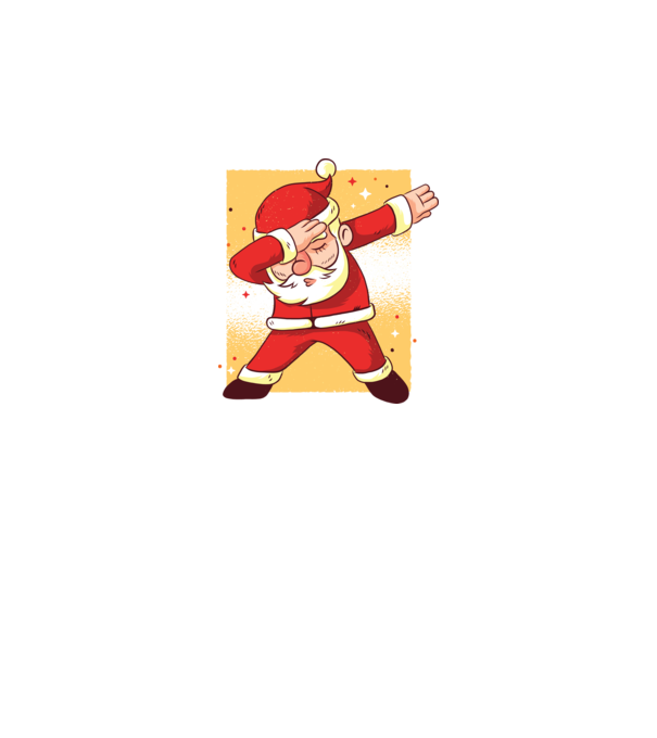 Santa DAB Moș Crăciun model alb pe tricou