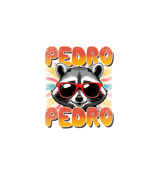 Pedro Pedro groovy retro model negru pe tricou