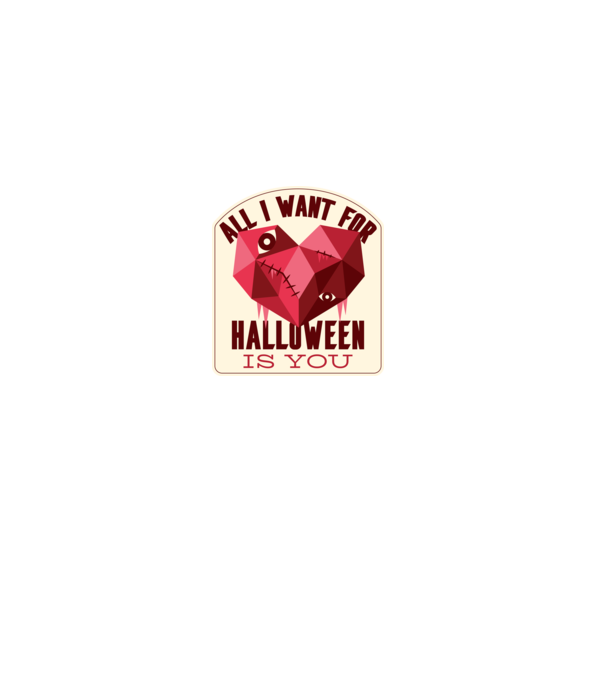 All I want for Halloween is You model roz pe tricou