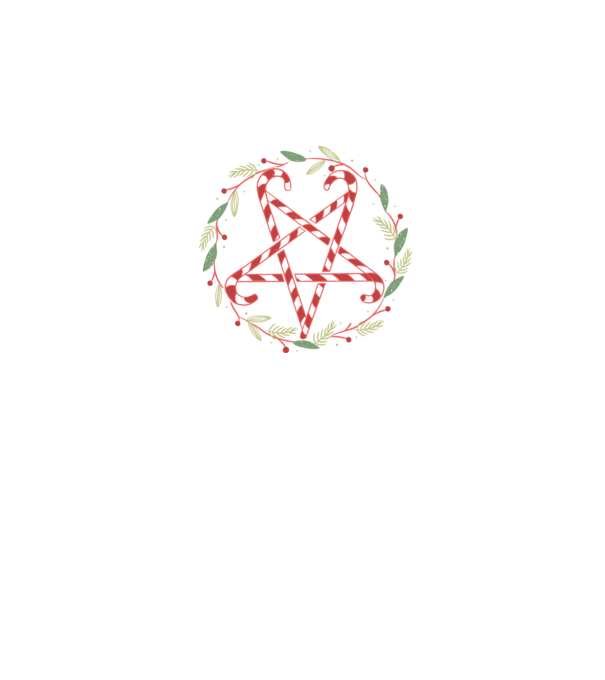 Pentagrama de Crăciun model negru pe tricou