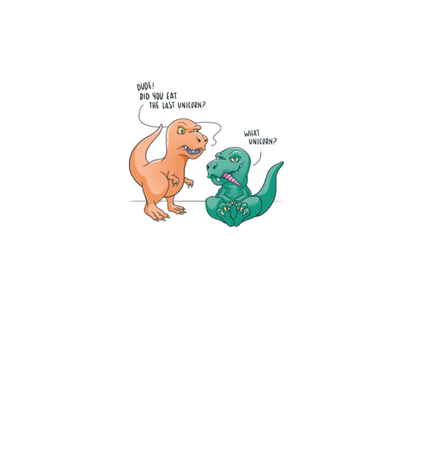 Tricou cu Dinozaur amuzant model alb pe tricou