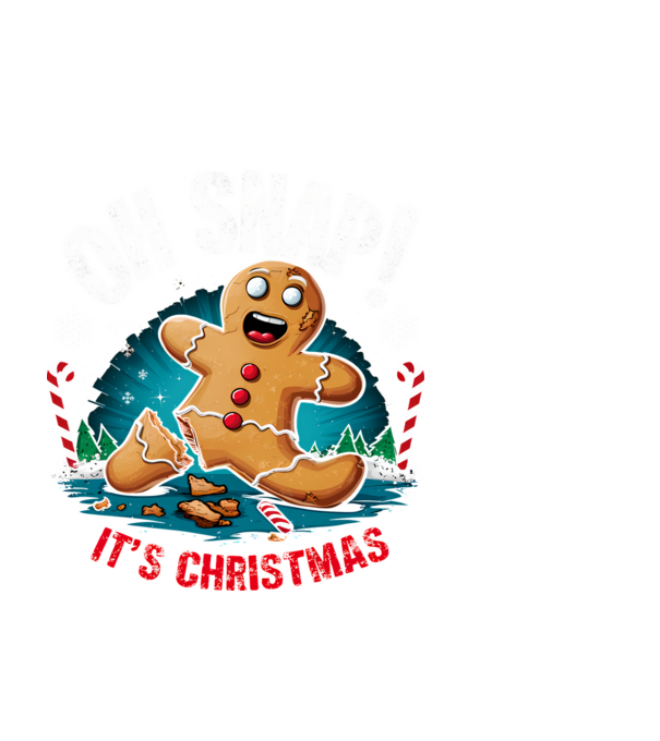 Oh snap! It's christmas Negru model negru pe tricou
