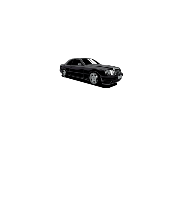 Mercedes model albastru regal pe tricou