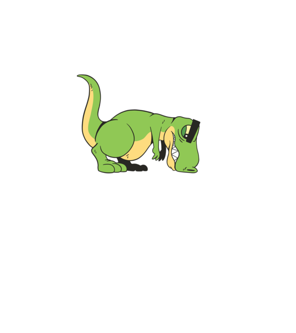 T-rex Push-up model turcoaz pe tricou