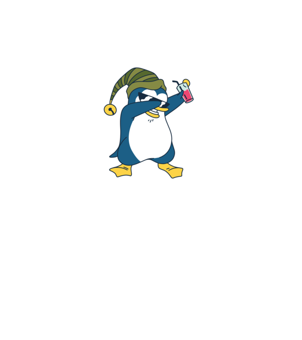 Pinguin DAB model turcoaz pe tricou