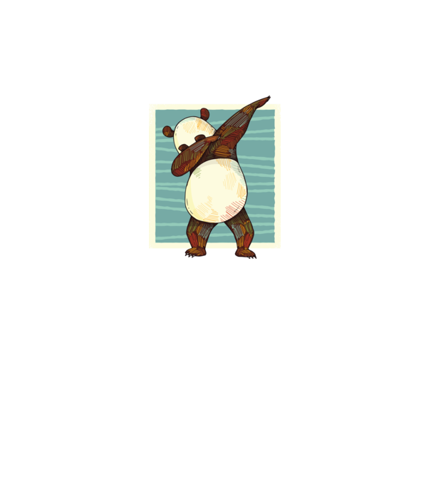 Panda DAB dans model gri pe tricou