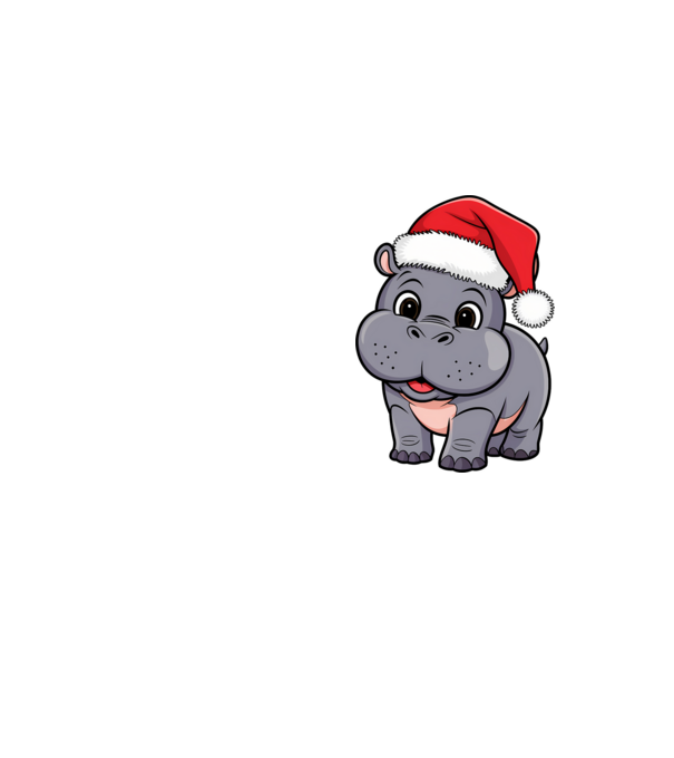 Crăciun Hippo model galben neon pe tricou