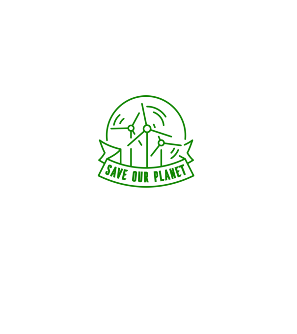 Save Our Planet - Ziua Pământului model alb pe tricou