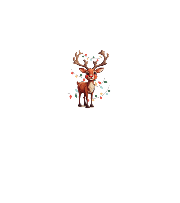 Festive Rudolph model nisipiu pe tricou