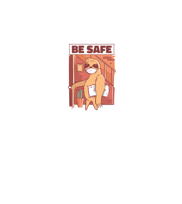 Leneș Be Safe model negru pe tricou