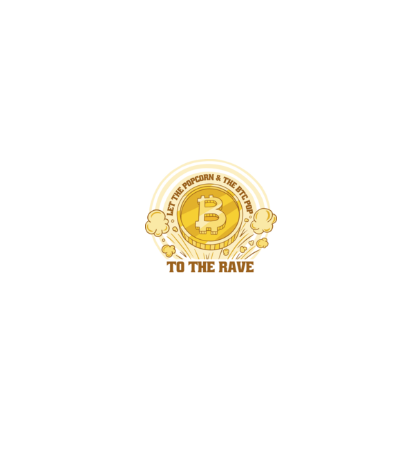 Bitcoin to the Rave model negru pe tricou