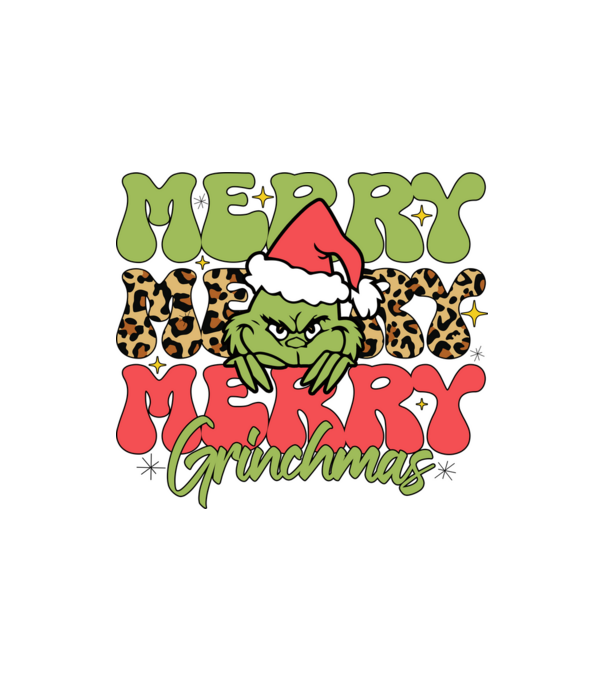 Merry Grinchmas model nisipiu pe tricou