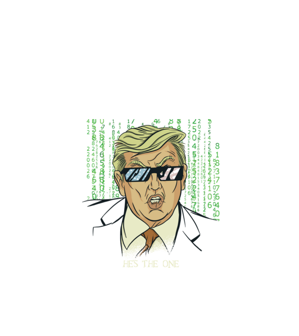 Trump Mátrix model negru pe tricou