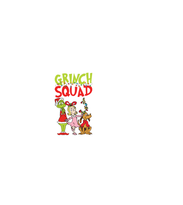 Grinch Squad model negru pe tricou