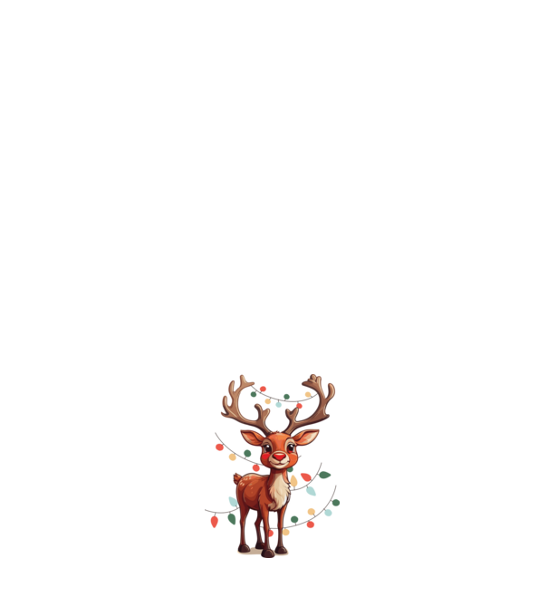Festive Rudolph model roz deschis pe tricou