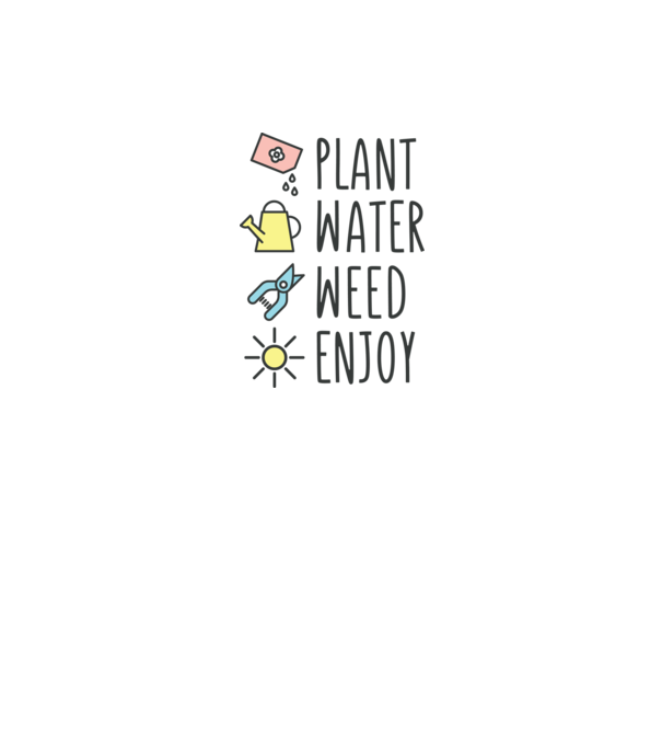 Plant Water Weed Enjoy model gri pe tricou