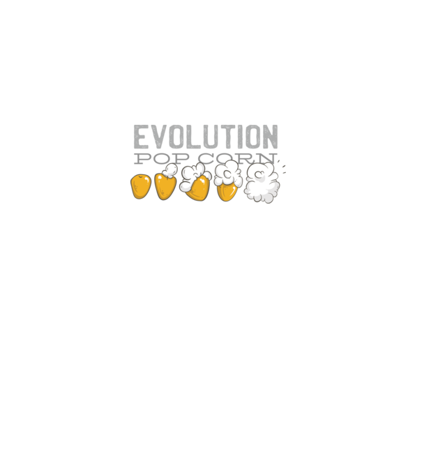 Evoluție Popcorn model negru pe tricou