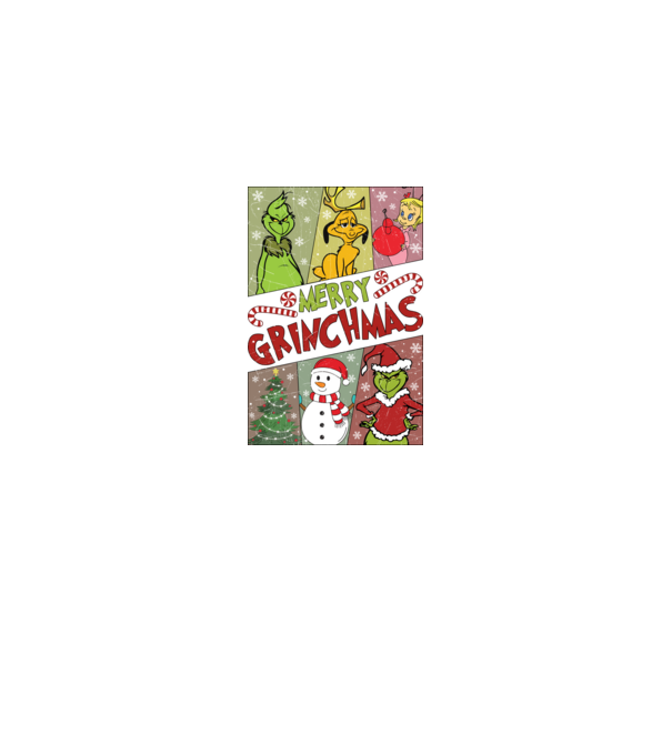 Merry Grinchmas - Grinch model negru pe tricou
