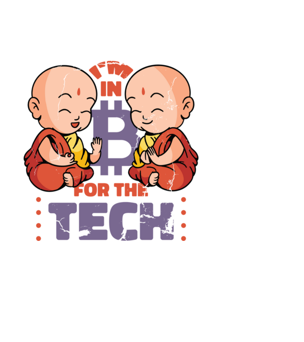 Călugări Buddha Bitcoin model negru pe tricou