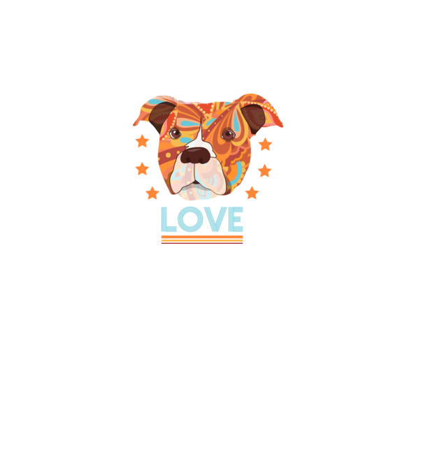 Dragoste Pitbull model turcoaz pe tricou