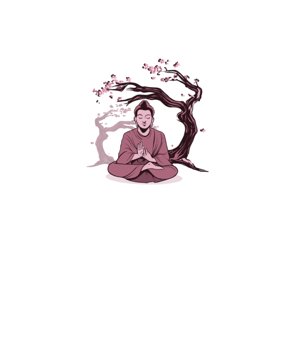 Buddha Meditație model alb pe tricou