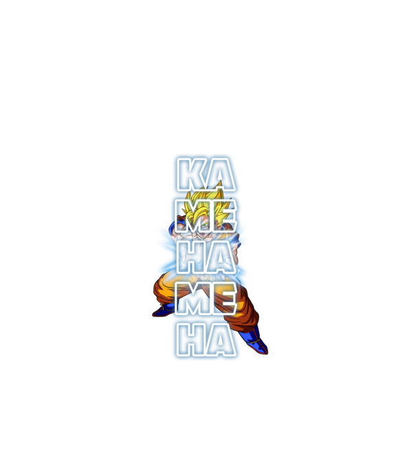 Son Goku Kamehameha model negru pe tricou