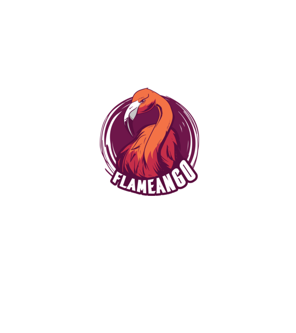 Flamingo model gri pe tricou