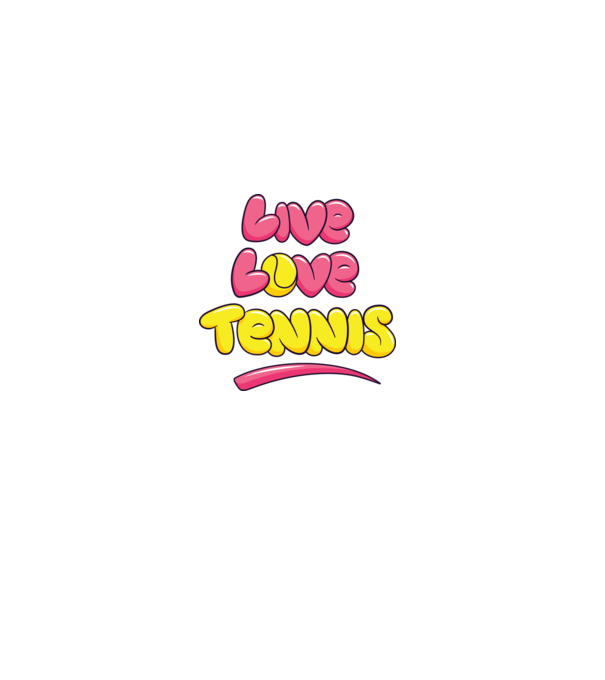 Live Love Tennis model gri pe tricou