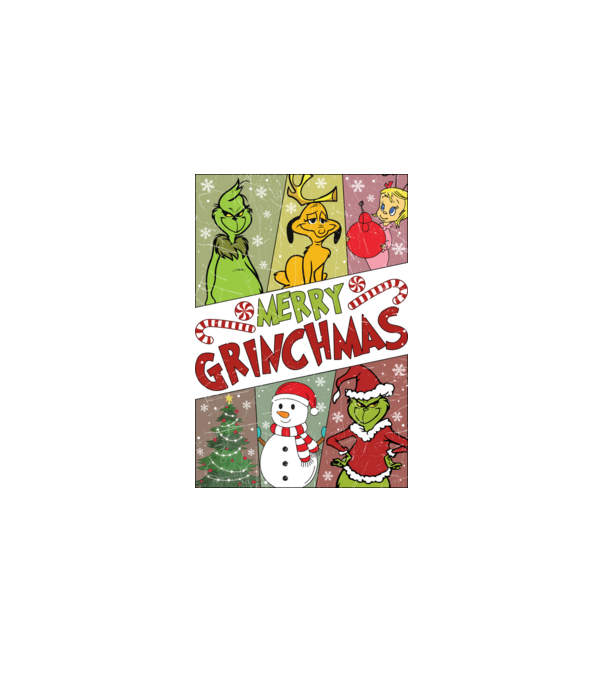 Merry Grinchmas - Grinch model negru pe tricou