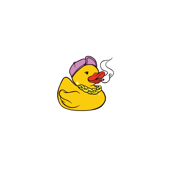 rățușcă de cauciuc Smoker model gri pe tricou