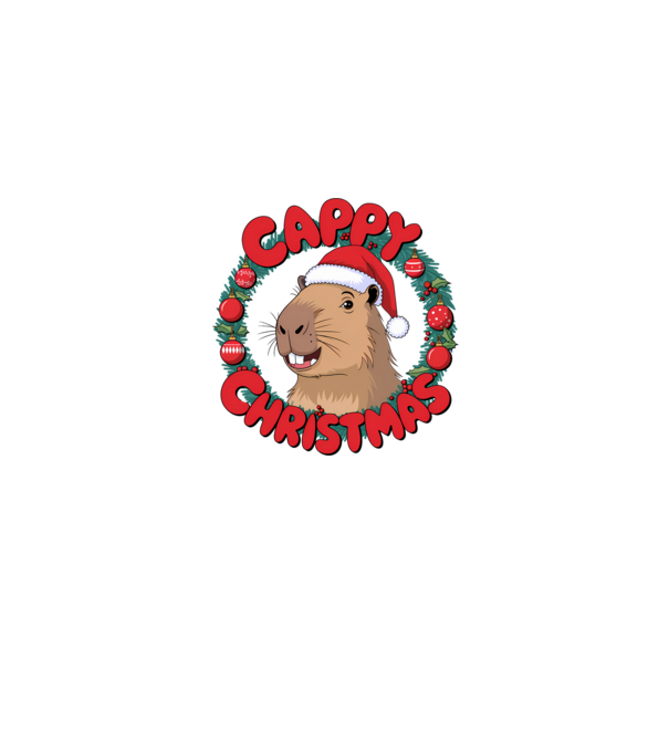 Cappy Christmas 1 model alb/roșu pe tricou