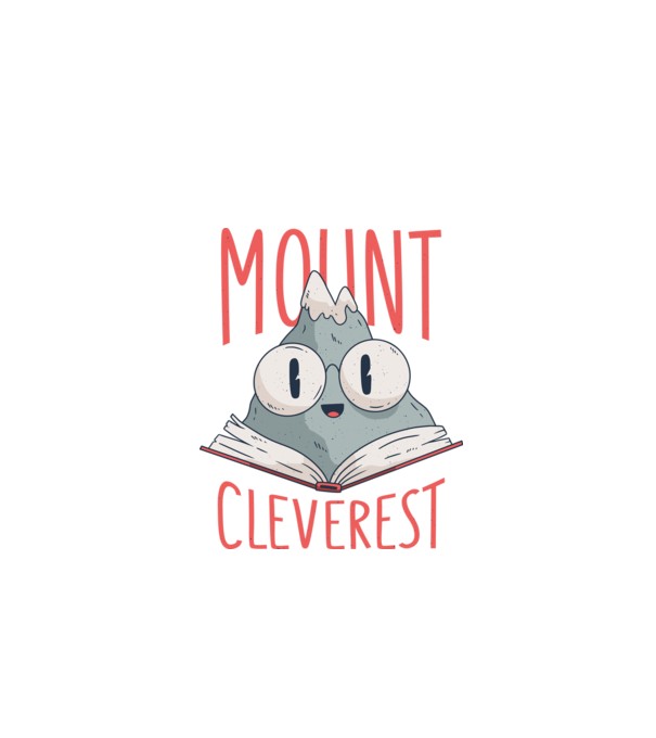 Tricou Mount Cleverest model alb pe tricou
