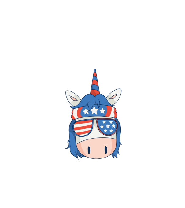 SUA unicorn model negru pe tricou