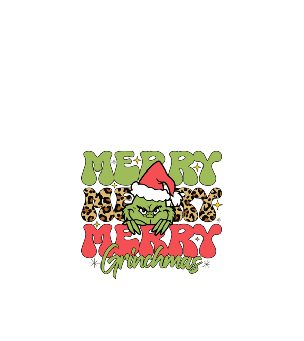 Merry Grinchmas model alb pe tricou