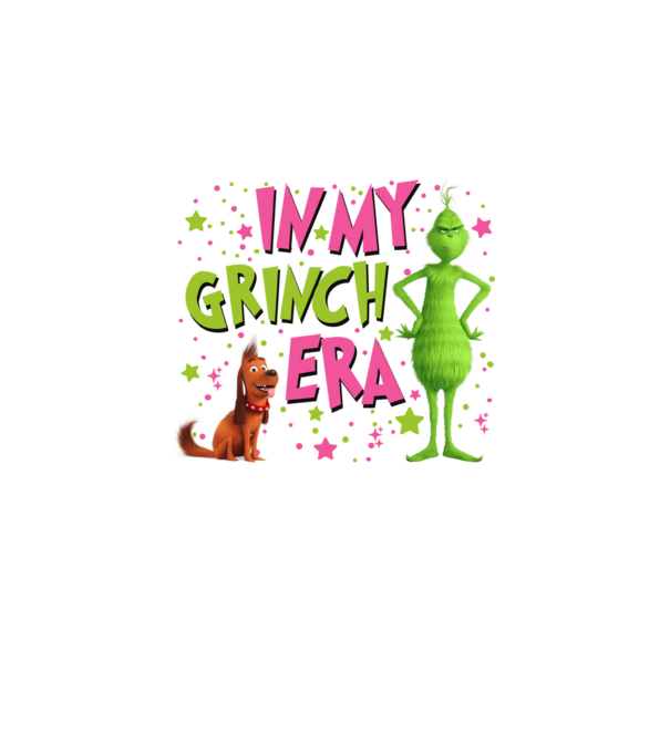 In my Grinch era model negru pe tricou