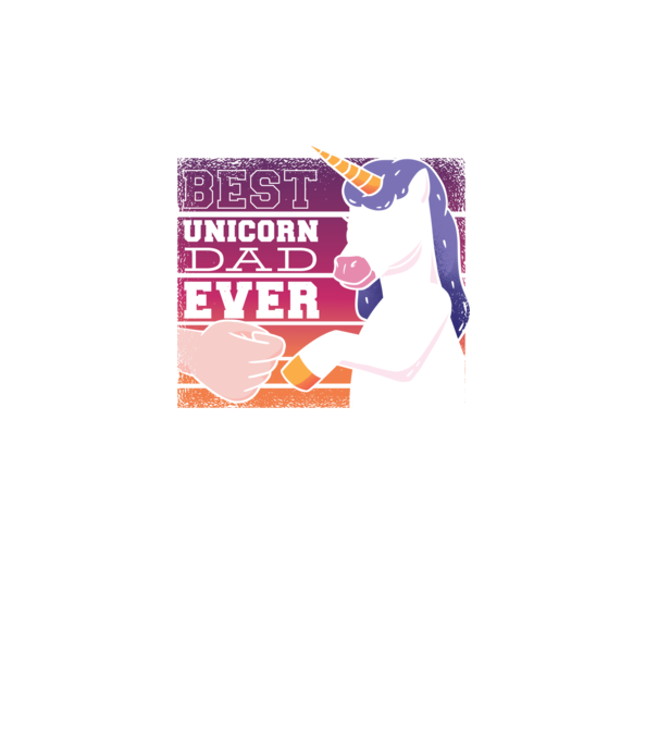 Cel mai bun Tată Unicorn model turcoaz pe tricou