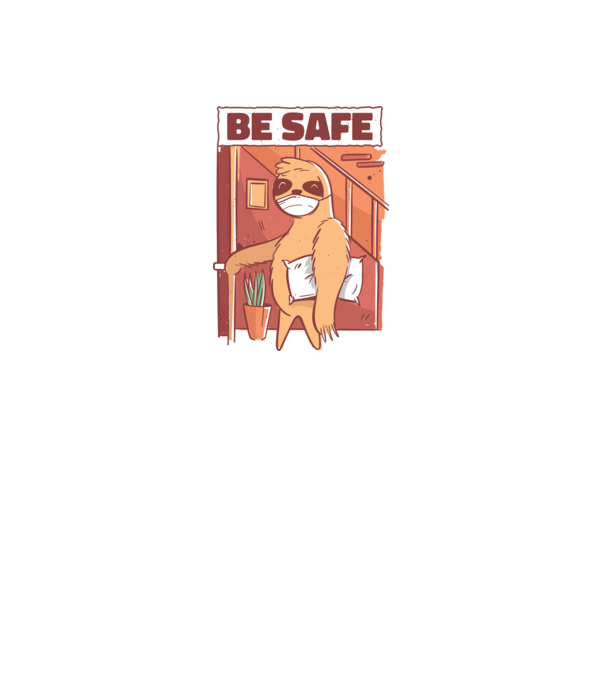 Leneș Be Safe model negru pe tricou