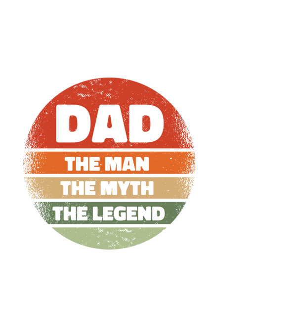 Dad The Man The Myth The Legend model negru pe tricou
