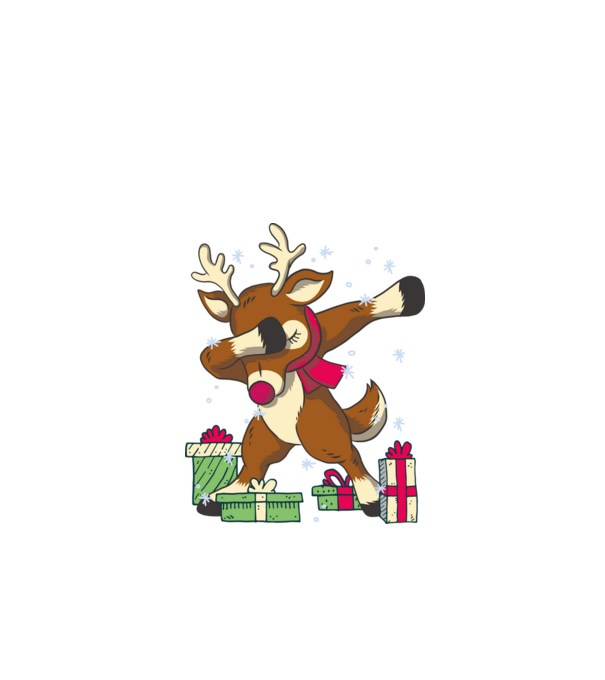 Rudolph DAB model negru pe tricou