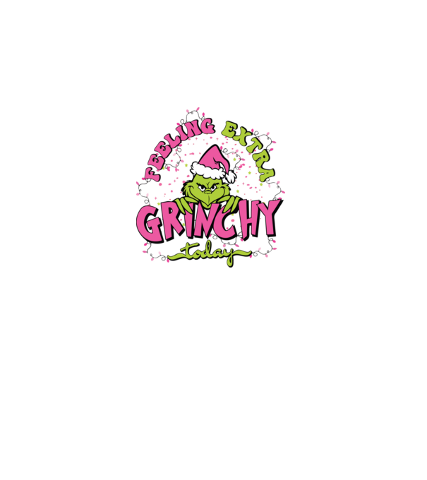 Feeling extra Grinchy today model albastru închis pe tricou