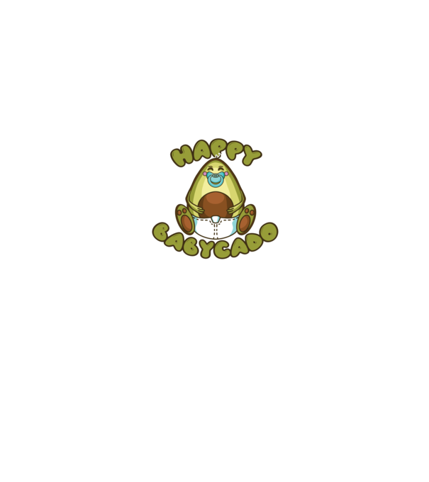 Avocado bebe model albastru închis pe tricou