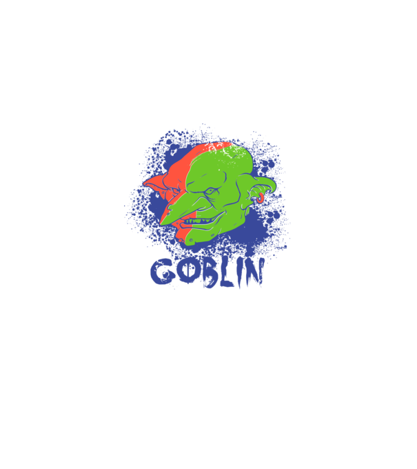 Goblin model gri pe tricou