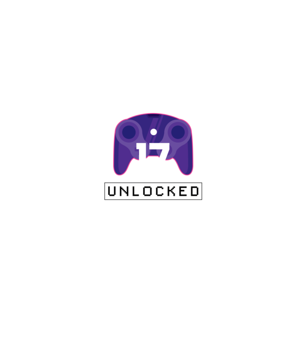 Level 17 Unlocked Gamer Birthday model negru pe tricou