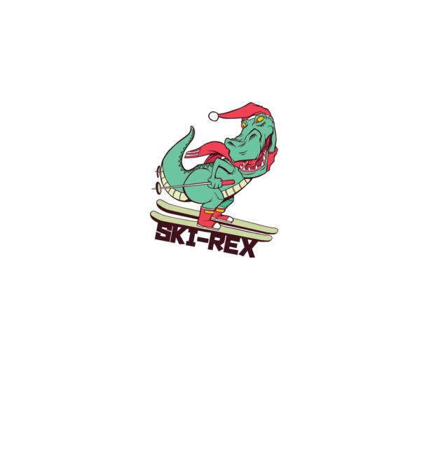Ski Rex model gri pe tricou