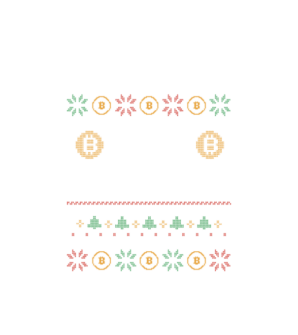Buy the Dip Bitcoin Ugly Sweater model alb pe tricou