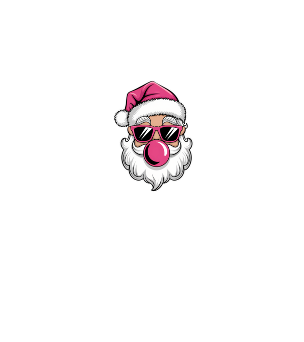 Bubble gum Santa 2 model negru pe tricou