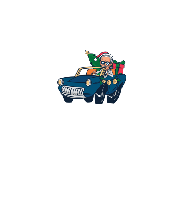 Ridin with Biden Crăciun model alb pe tricou