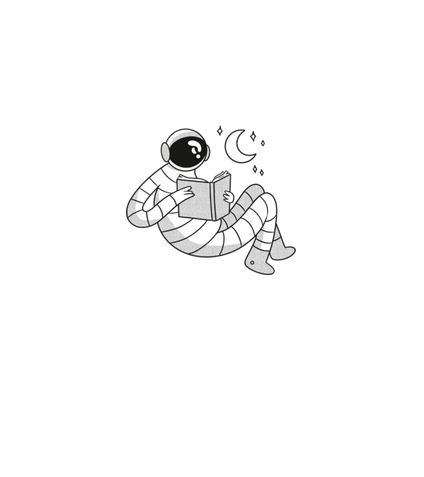 Lectură Astronaut model verde pe tricou