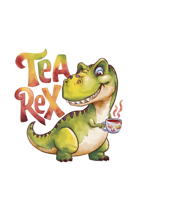 Tea Rex model albastru deschis pe tricou